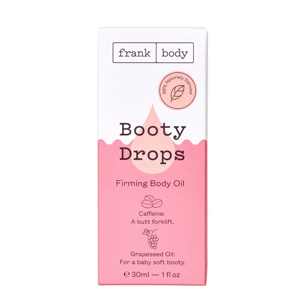 FRANK BODY Booty Drops Firming Body Oil 1.0 oz $18 CLEAN BEAUTY NIB